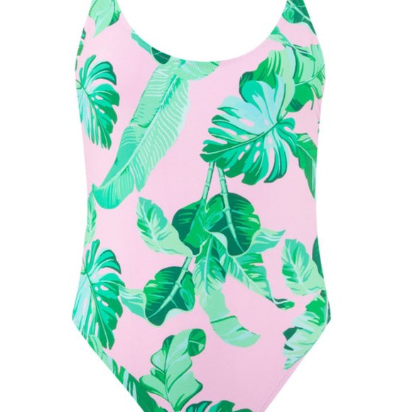 GUESS Los Angeles Tropical Flower E02J41 Print Swimsuit - Picture 3 of 3